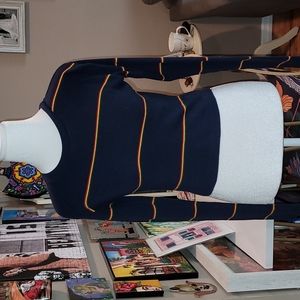 Brandy Melville Striped Crop Top Long Sleeve ONE SIZE - (XS/S)